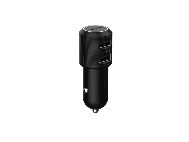 UNISYNK Dual USB Car Charger 2x2.4A - Svart