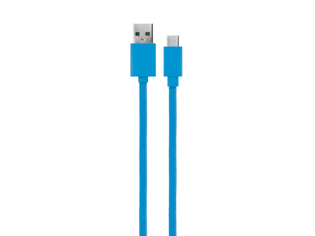 Laddkabel USB C 1,8m - blå