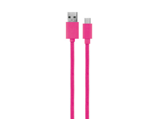 Laddkabel USB C 1,8m - rosa