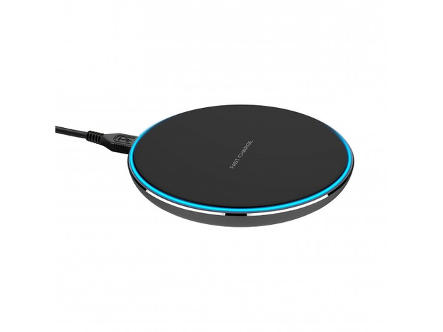 XQISIT Wireless Fast Charger 10W - svart