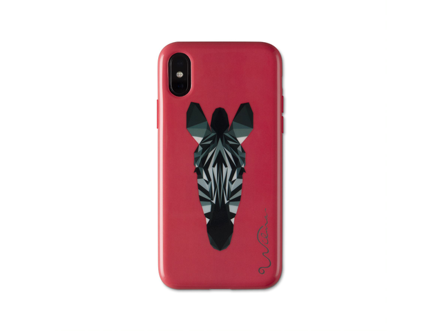 Electric Savanna Zebra - iPhone X/XS - Röd