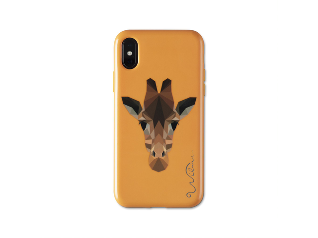 Electric Savanna Giraffe - iPhone X/XS - Orange