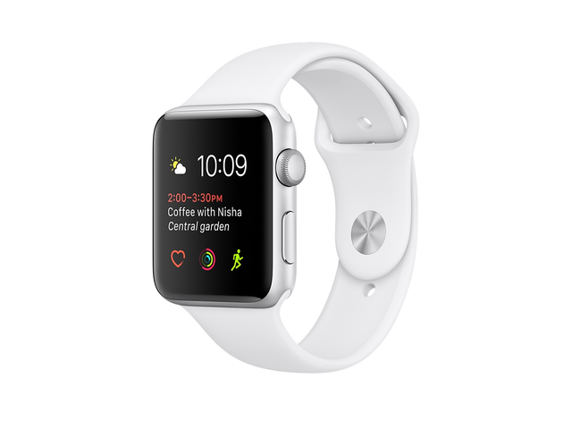 Apple watch - Series 1 - Silver/vit - 38 mm skärm