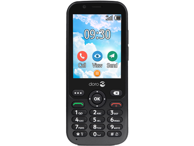 Doro 7011 - grå - 4G - GSM - mobiltelefon