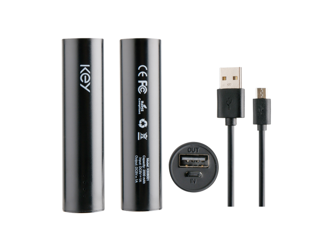 Key Powerbank Stick - svart