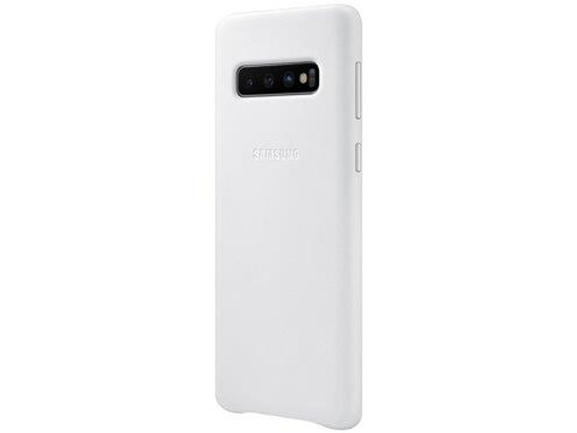 Leather Cover - Galaxy S10 - vit