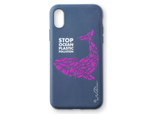 Stop Plastic Whale iPhone XR - Mörkblå
