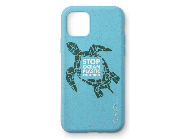 Stop Plastic Turtle - iPhone 11 Pro - Ljusblå