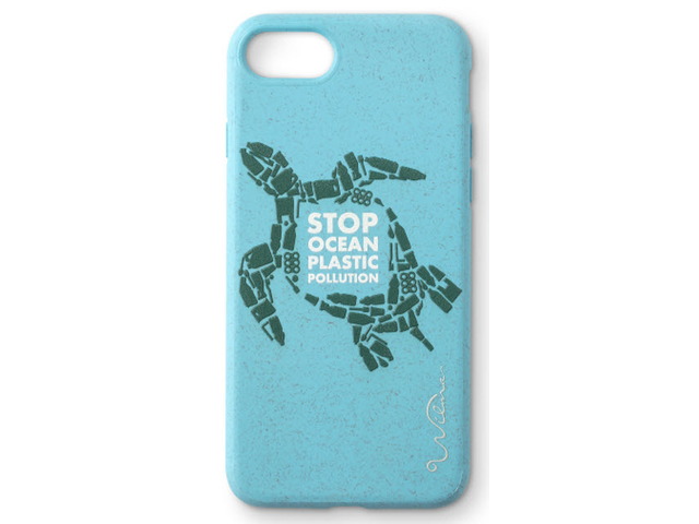 Stop Plastic Turtle iPhone 6/6s/7/8 - Ljusblå