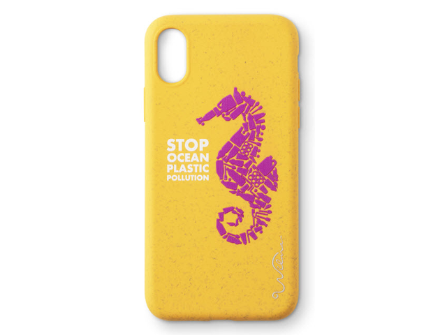 Stop Plastic Seahorse iPhone X/Xs - Gul