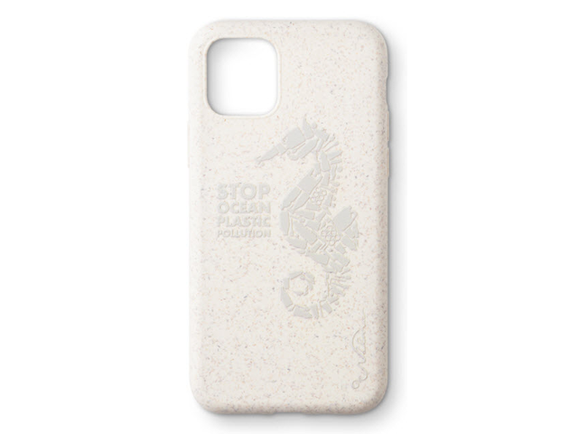 Stop Plastic Seahorse - iPhone 11 - Vit