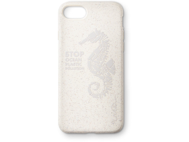 Stop Plastic Seahorse iPhone 6/7/8/SE - Vit