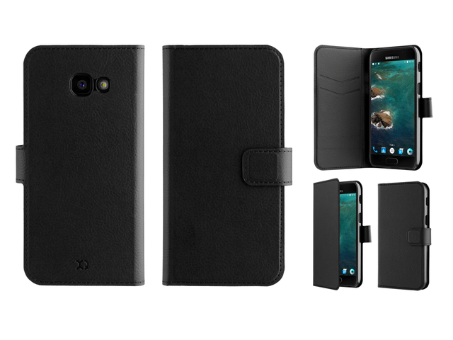 Xqisit Slim Wallet - Samsung Galaxy A3 (2017) - Svart