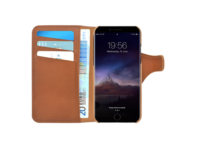 Fixed Wallet Case - iPhone 6/7/8 - cognac