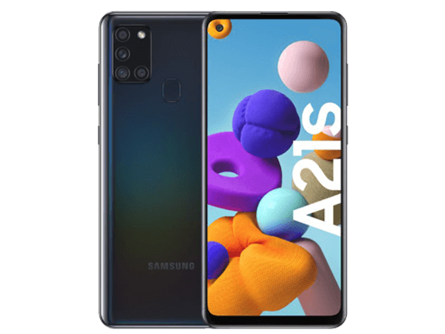Samsung Galaxy A21s - svart - 4G - 32 GB - GSM - pekskärmsmobil