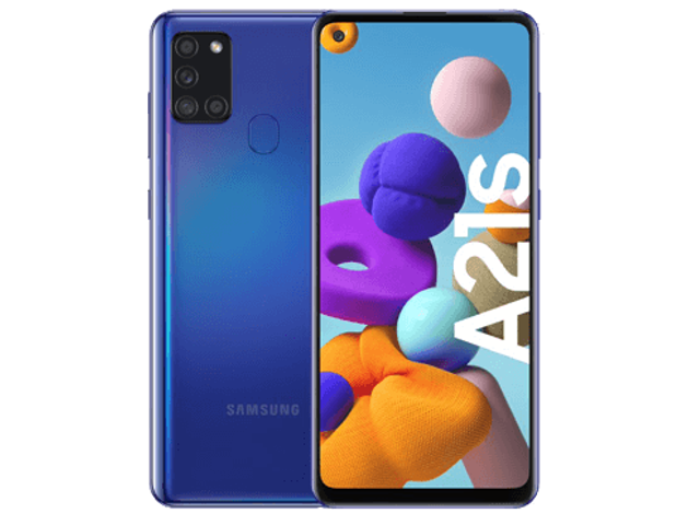 Samsung Galaxy A21s - blå - 4G - 32 GB - GSM - pekskärmsmobil
