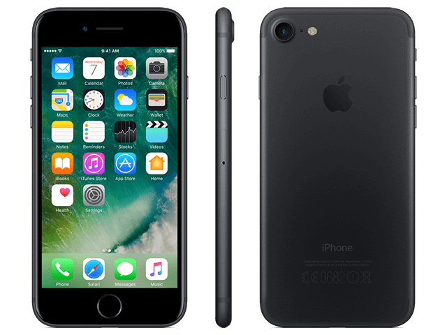 Apple iPhone 7 - 32 GB - svart