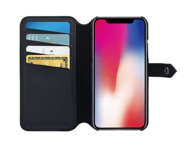 Ercko 2 in 1 Wallet Case - iPhone XS Max - Svart