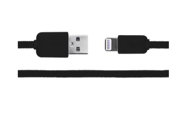 Laddkabel Lightning 1,8m - svart