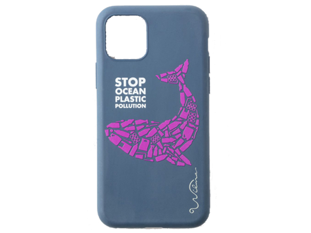 Stop Plastic Whale - iPhone 11 Pro - Mörkblå